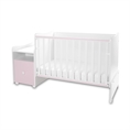 Bed TREND PLUS NEW white+orchid pink Bed TREND PLUS NEW white /baby bed+cupboard/